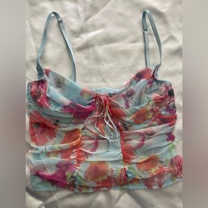 Victoria Secret floral crop top size small